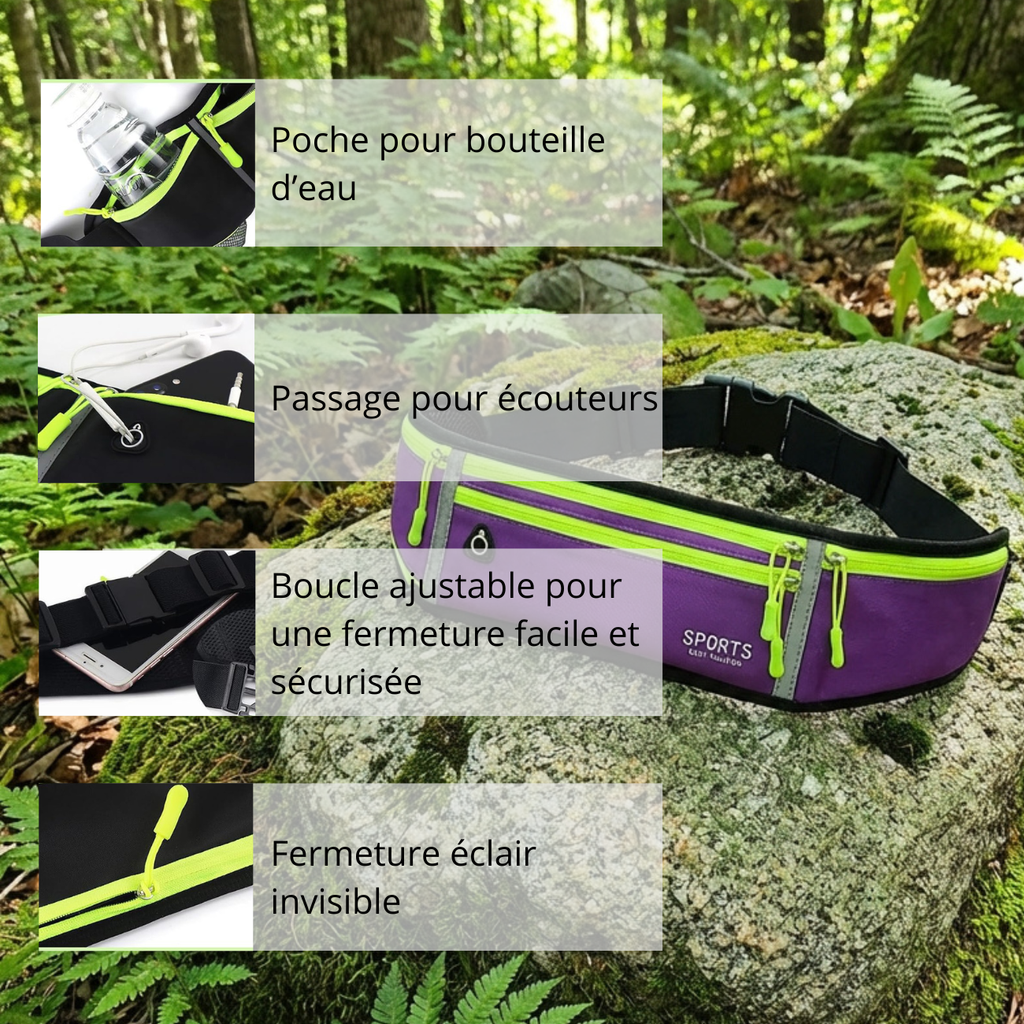 Ceinture d'hydratation trail avec porte-bouteille running | Esprit Baroudeur