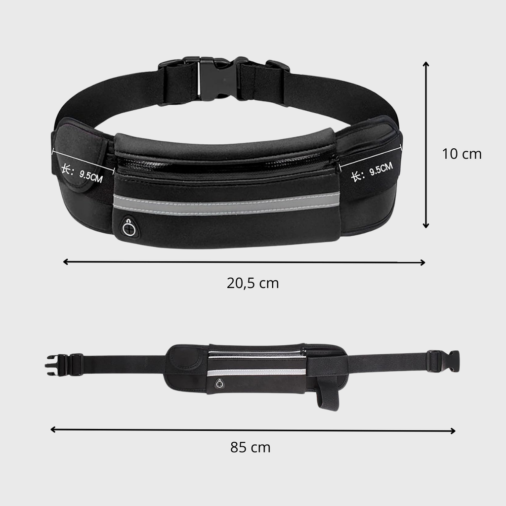 Ceinture de trail running avec bande réfléchissante | Esprit Baroudeur