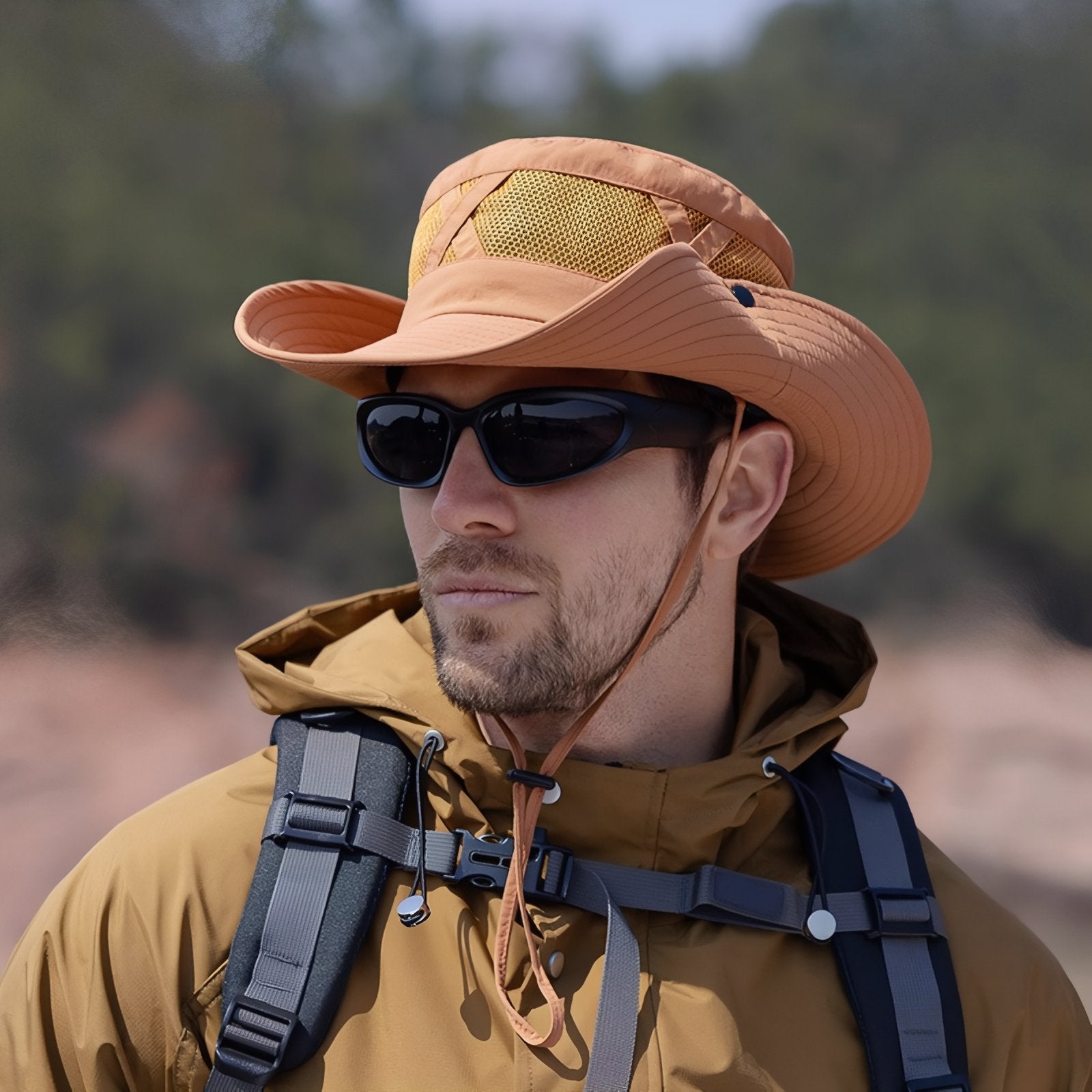 Chapeau randonnée aéré protection soleil