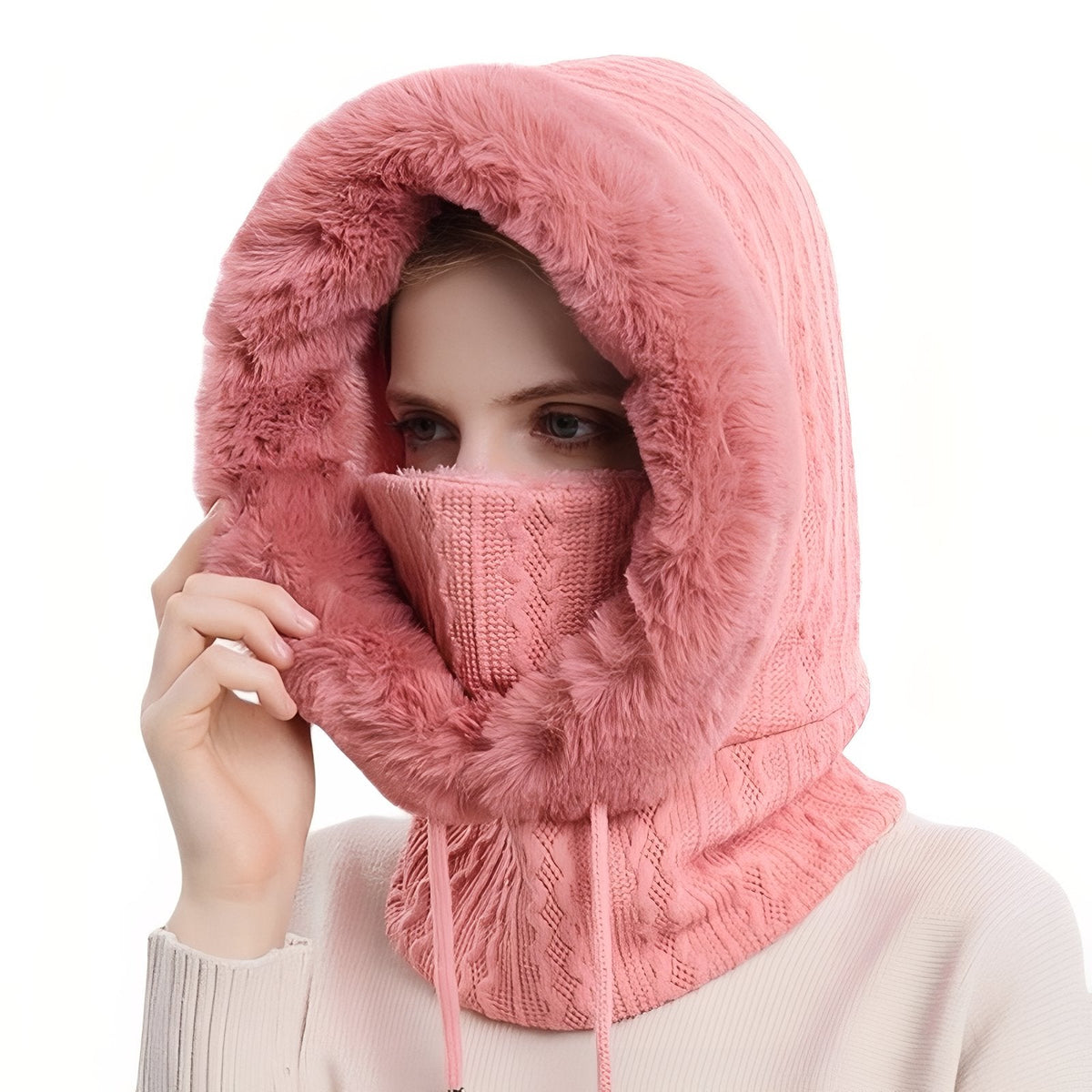 Écharpe capuche avec protection visage hiver | Esprit Baroudeur