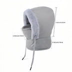 Cagoule chaude randonnée hiver avec protection visage | Esprit Baroudeur
