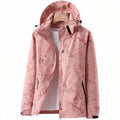 Veste imperméable randonnée à capuche motif montagne | Esprit Baroudeur