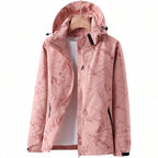 Veste imperméable randonnée à capuche motif montagne | Esprit Baroudeur