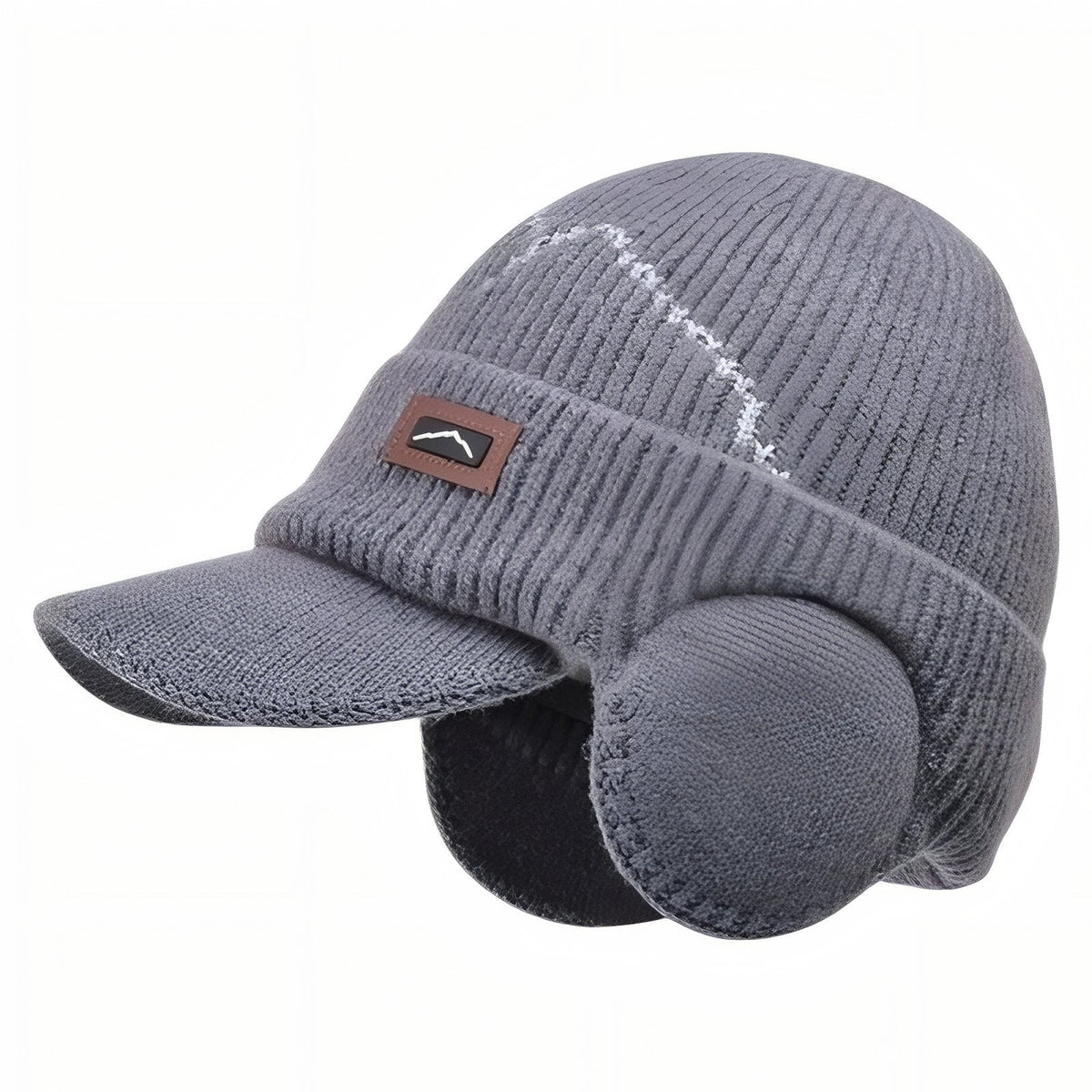Bonnet casquette hiver avec visière et cache-oreilles | Esprit Baroudeur