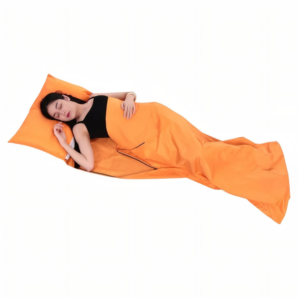 Drap sac de couchage léger avec taie d'oreiller – Esprit Baroudeur