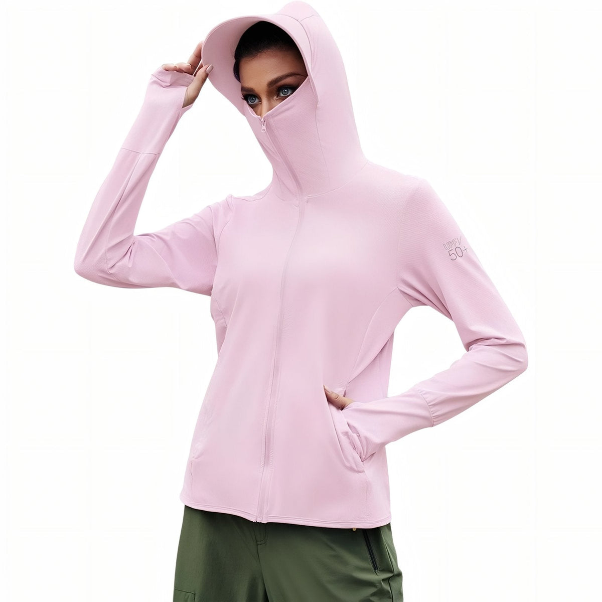 Veste capuche légère randonnée avec protection solaire UPF 50+ | Esprit Baroudeur