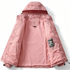 Veste imperméable randonnée à capuche motif montagne | Esprit Baroudeur