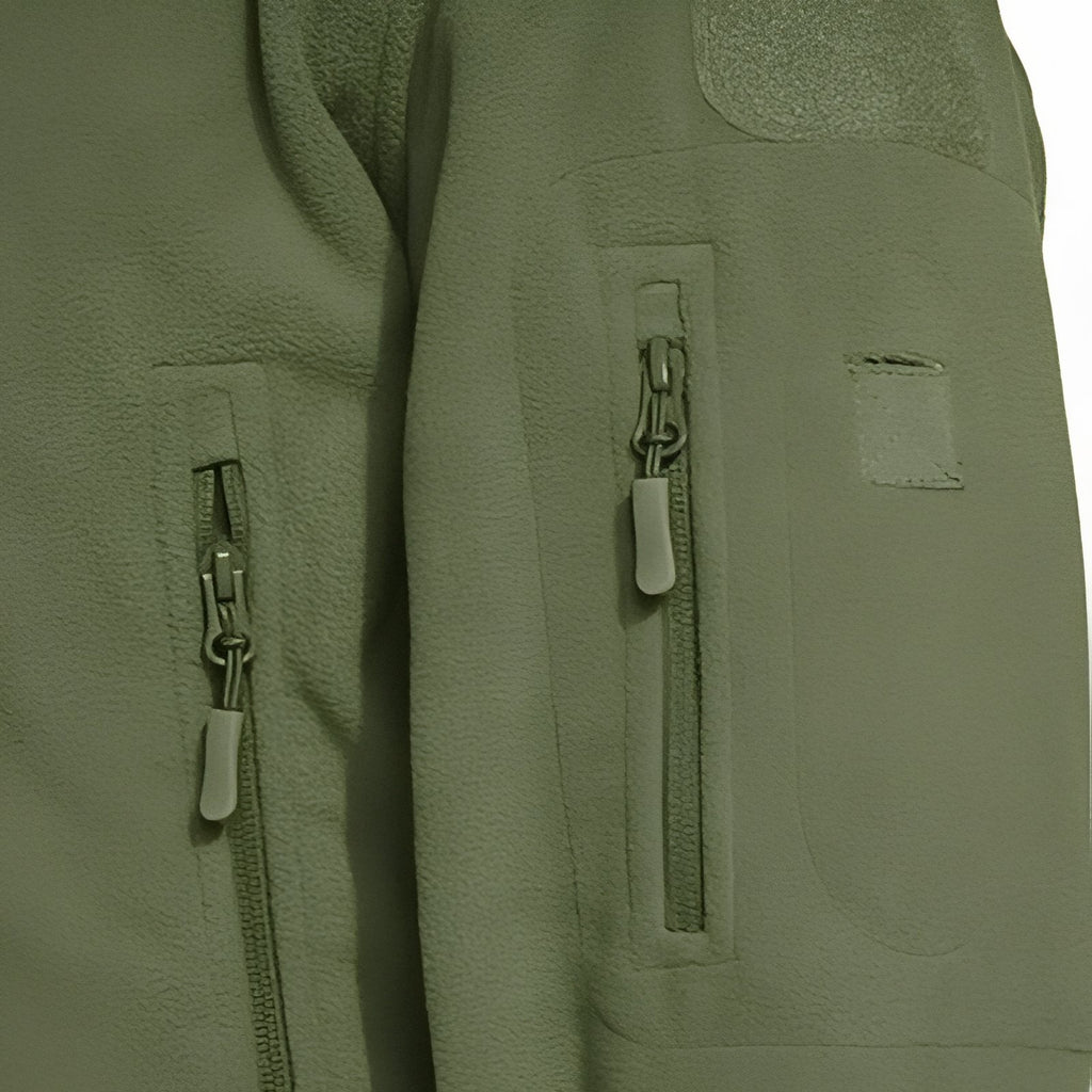 Veste polaire randonnée à capuche multi-poches zippées | Esprit Baroudeur