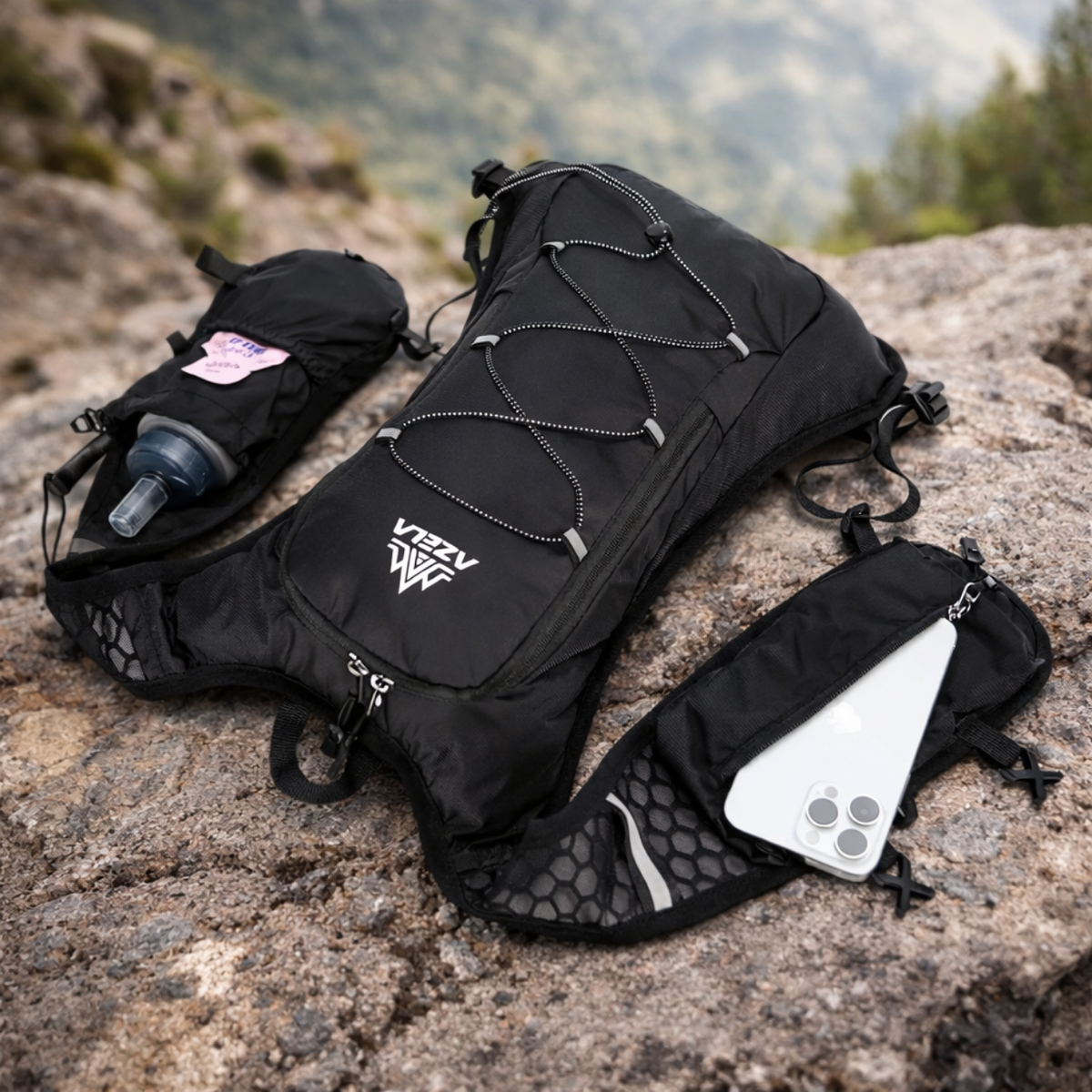 Gilet Trail léger avec poches et sangles réglables | Esprit Baroudeur