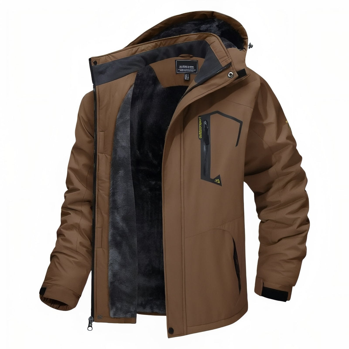 Veste chaude randonnée doublée polaire imperméable hiver | Esprit Baroudeur