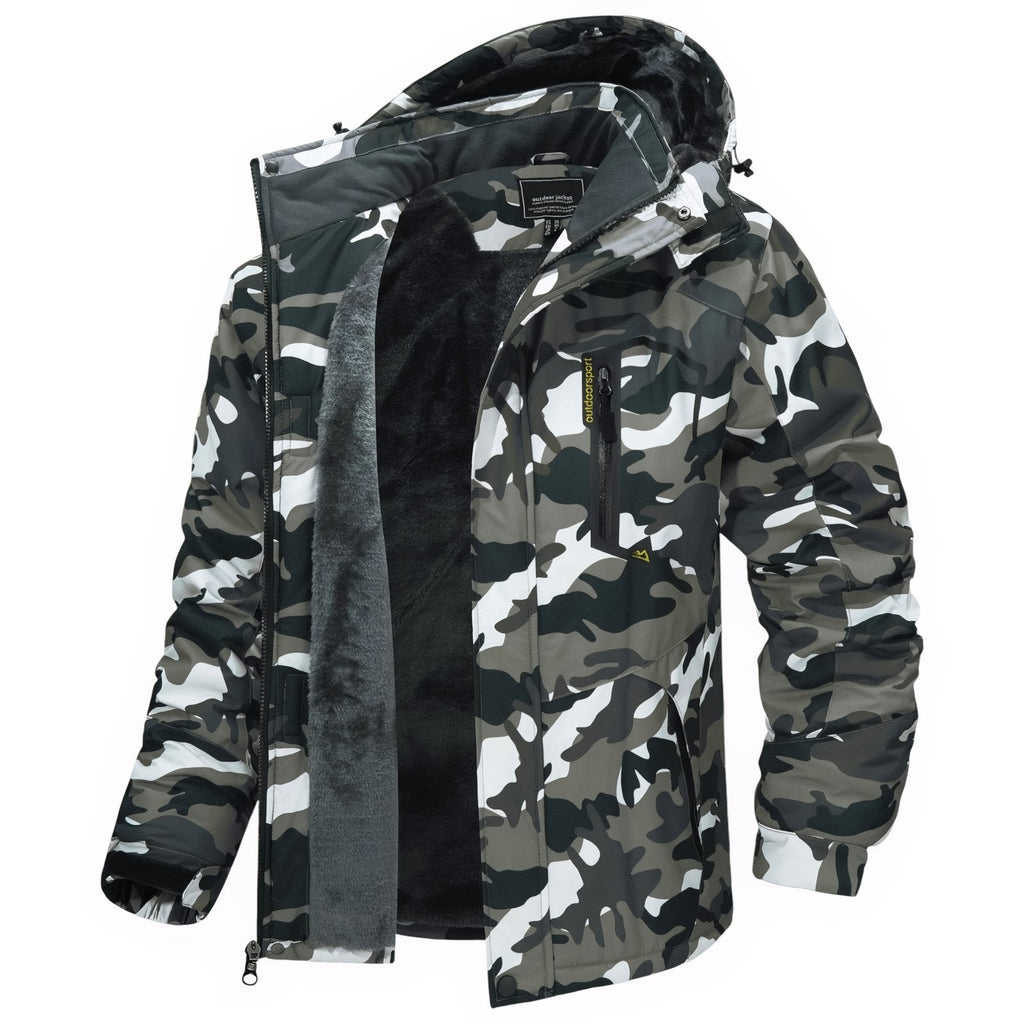 Veste camouflage randonnée imperméable doublée capuche | Esprit Baroudeur