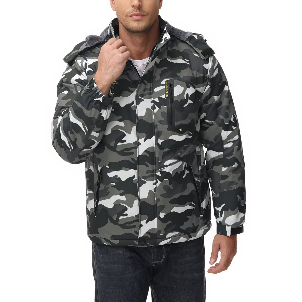 Veste camouflage randonnée imperméable doublée capuche | Esprit Baroudeur