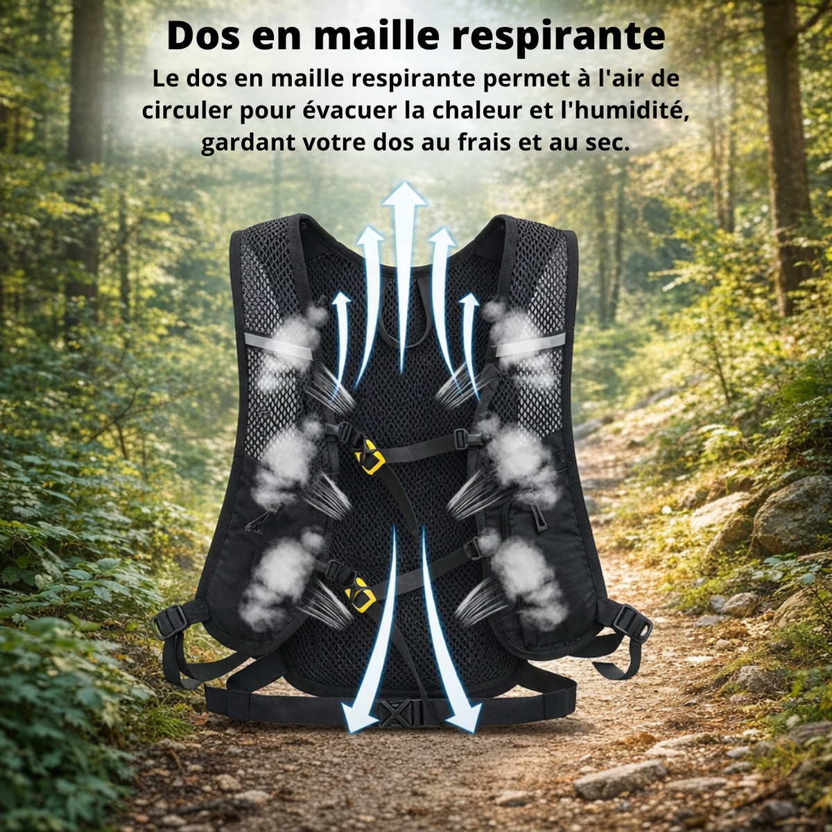 Sac à dos trail 20L léger pour course et randonnée | Esprit Baroudeur