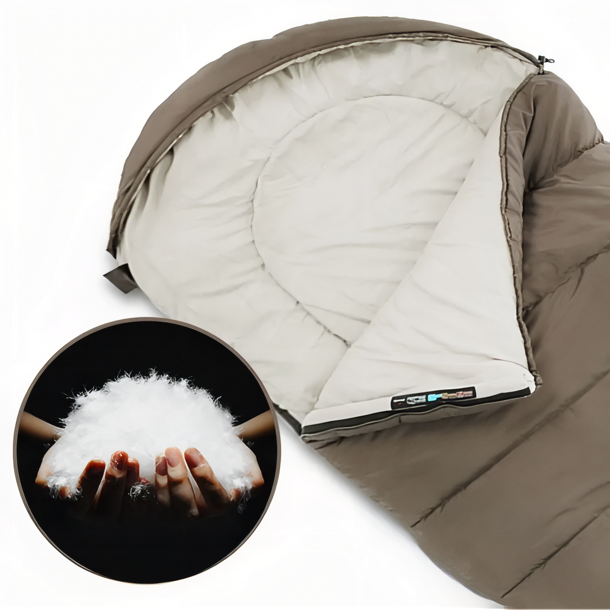 Sac de couchage grand froid -5°C synthétique – Esprit Baroudeur