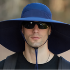 Chapeau à large bord randonnée avec protection solaire | Esprit Baroudeur