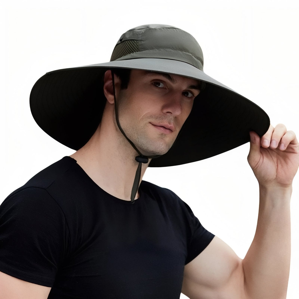 Chapeau randonnée anti-UV avec protection nuque et visage | Esprit Baroudeur