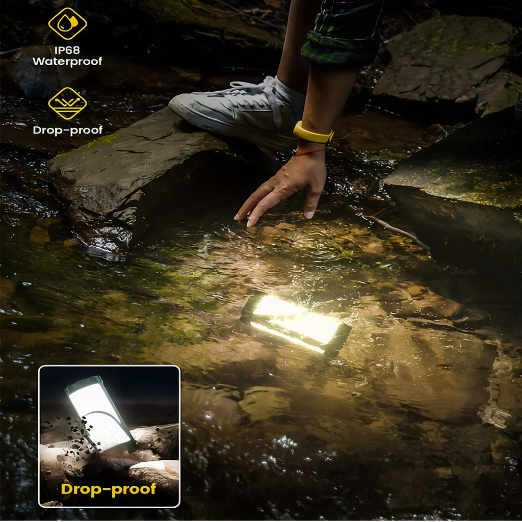 Lanterne puissante rechargeable LED camping suspendue | Esprit Baroudeur