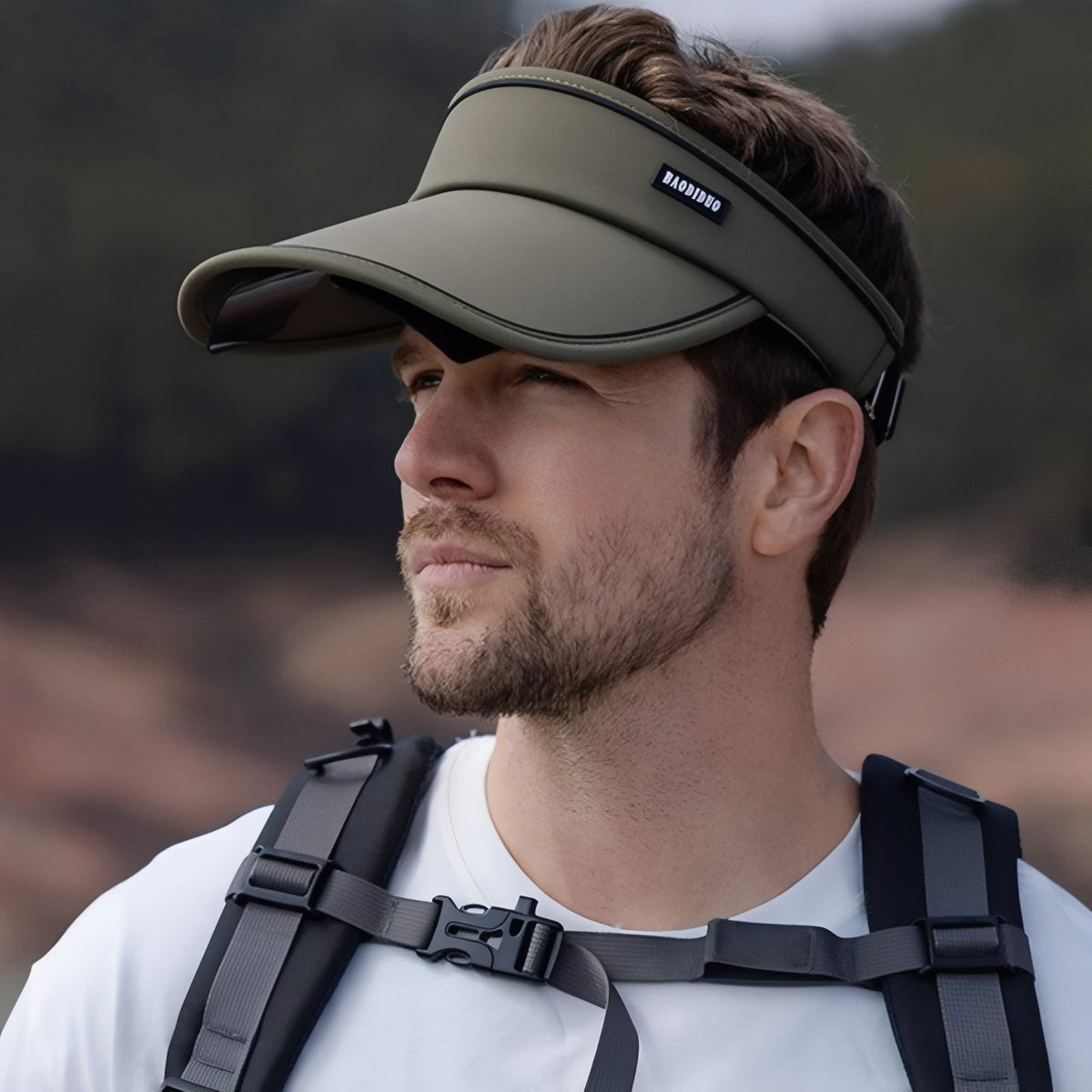 Casquette visière avec lunettes de soleil intégrées randonnée | Esprit Baroudeur