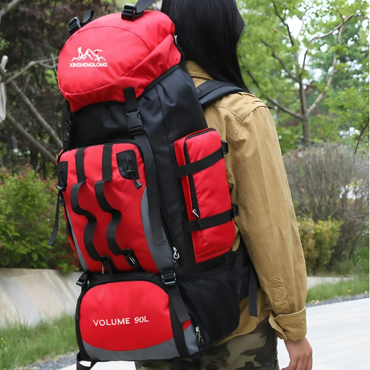 Sac à dos trekking 90L grande randonnée avec armature | Esprit Baroudeur