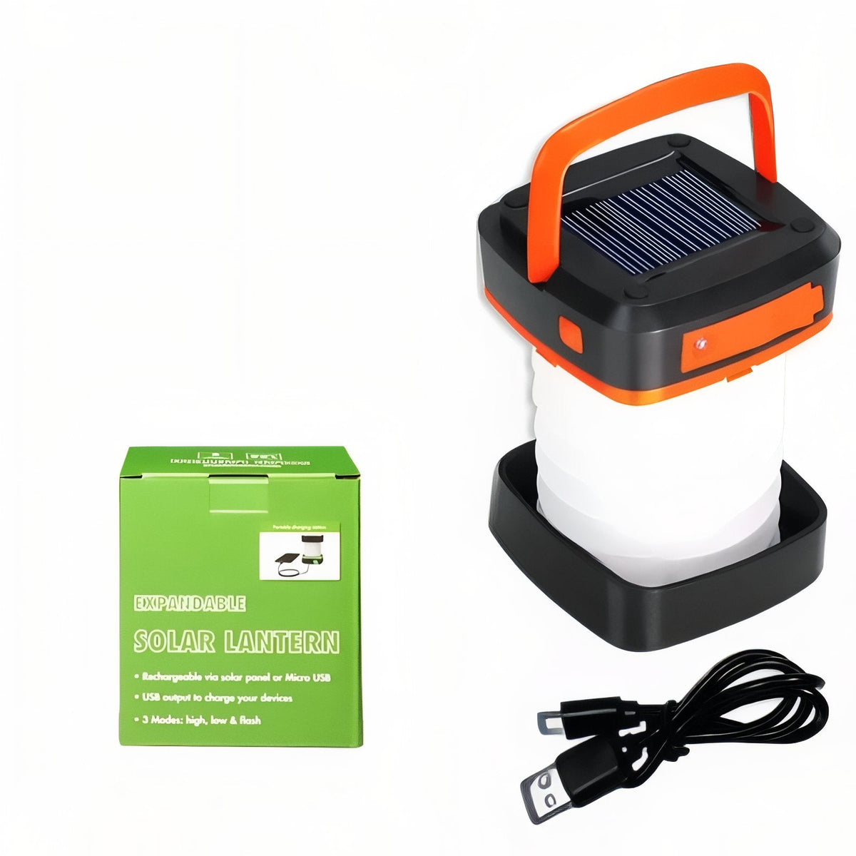 Lanterne solaire pliable de camping rechargeable LED | Esprit Baroudeur