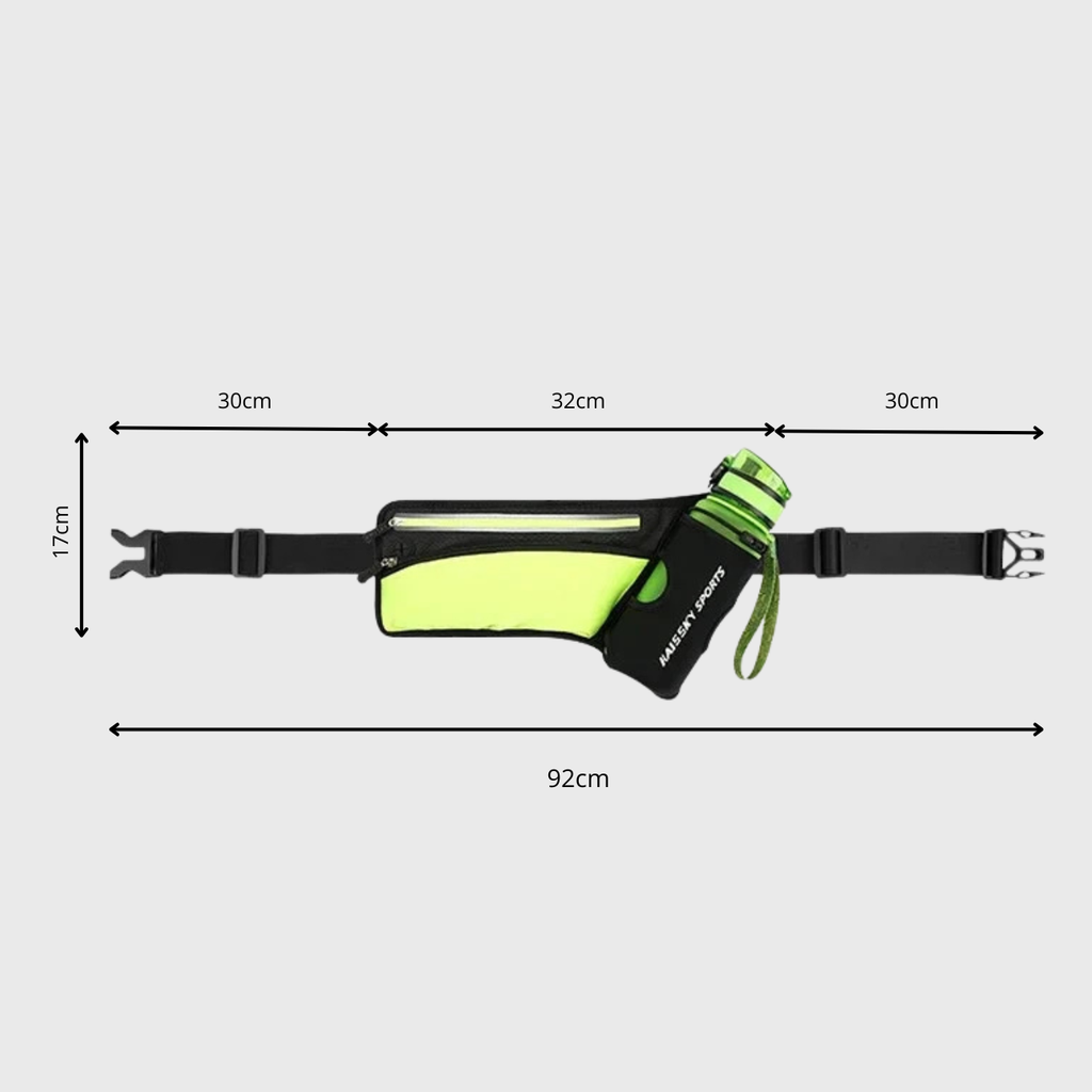 Ceinture de trail légère avec poches zippées | Esprit Baroudeur