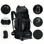 Sac à dos trekking 90L grande randonnée avec armature | Esprit Baroudeur