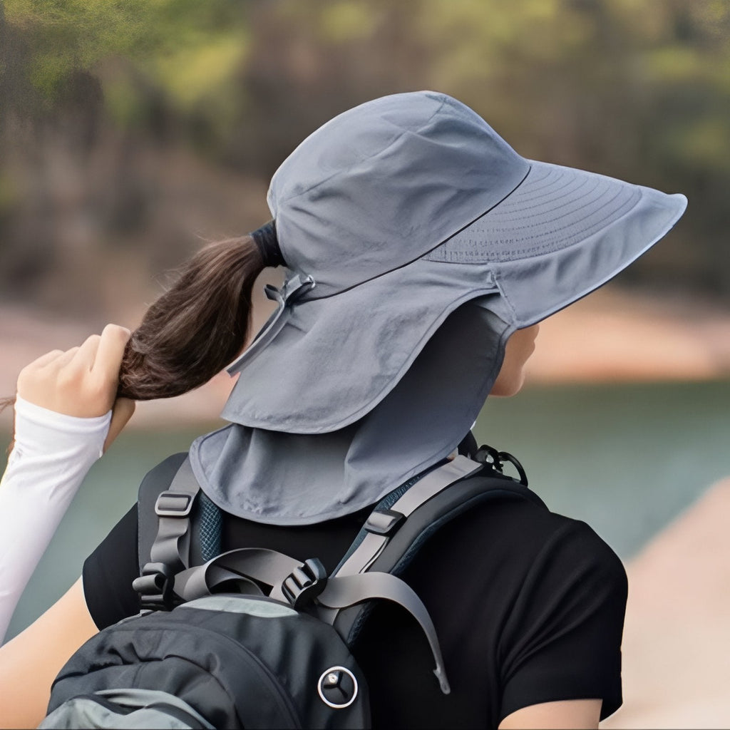 Chapeau de randonnée femme protection soleil UV