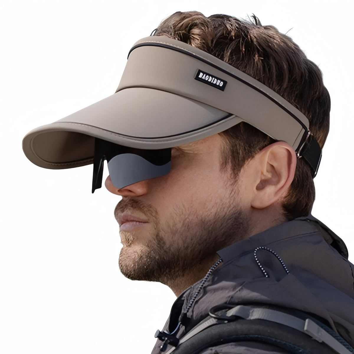 Casquette visière avec lunettes de soleil intégrées randonnée | Esprit Baroudeur