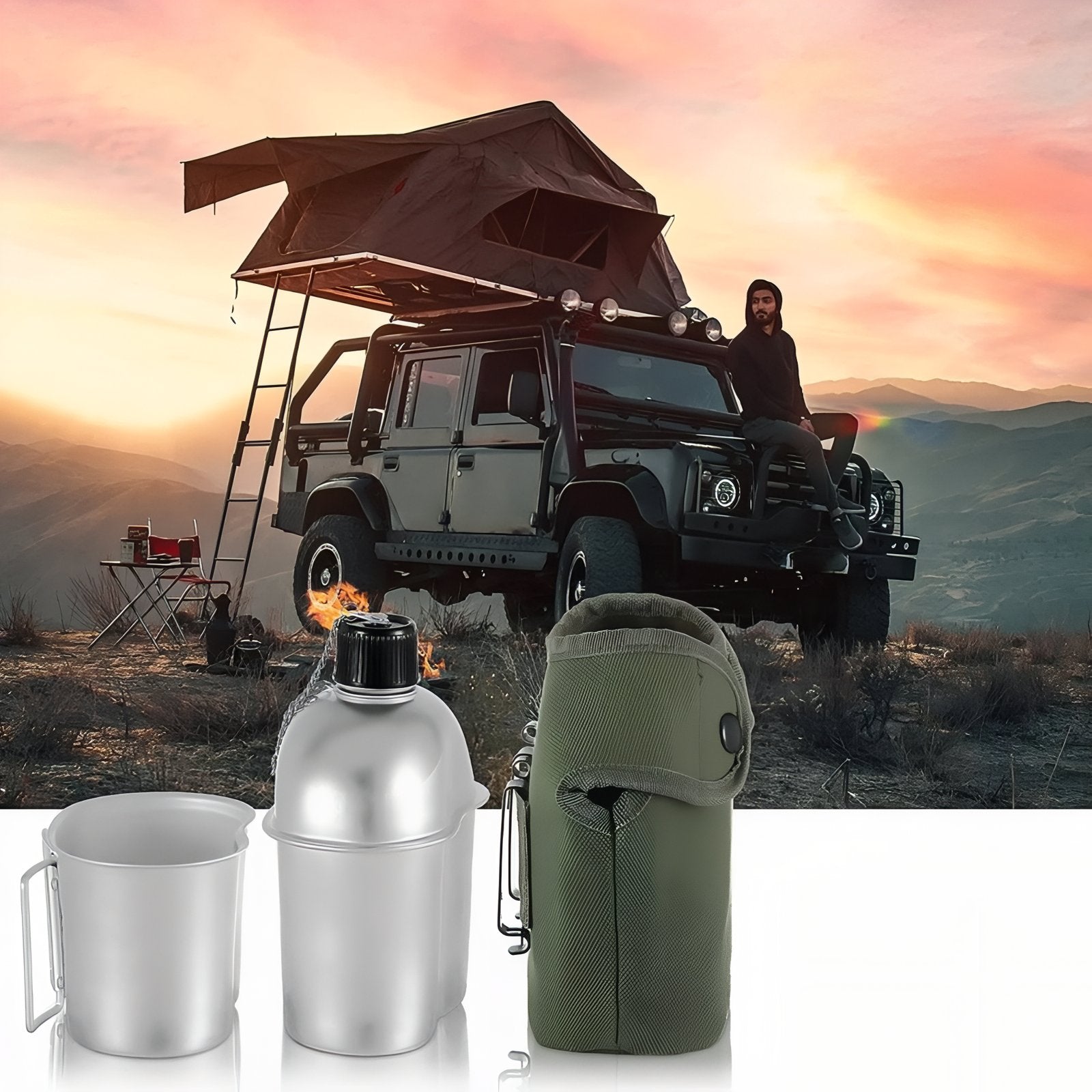 Kit Gourde Randonnée | Aluminium