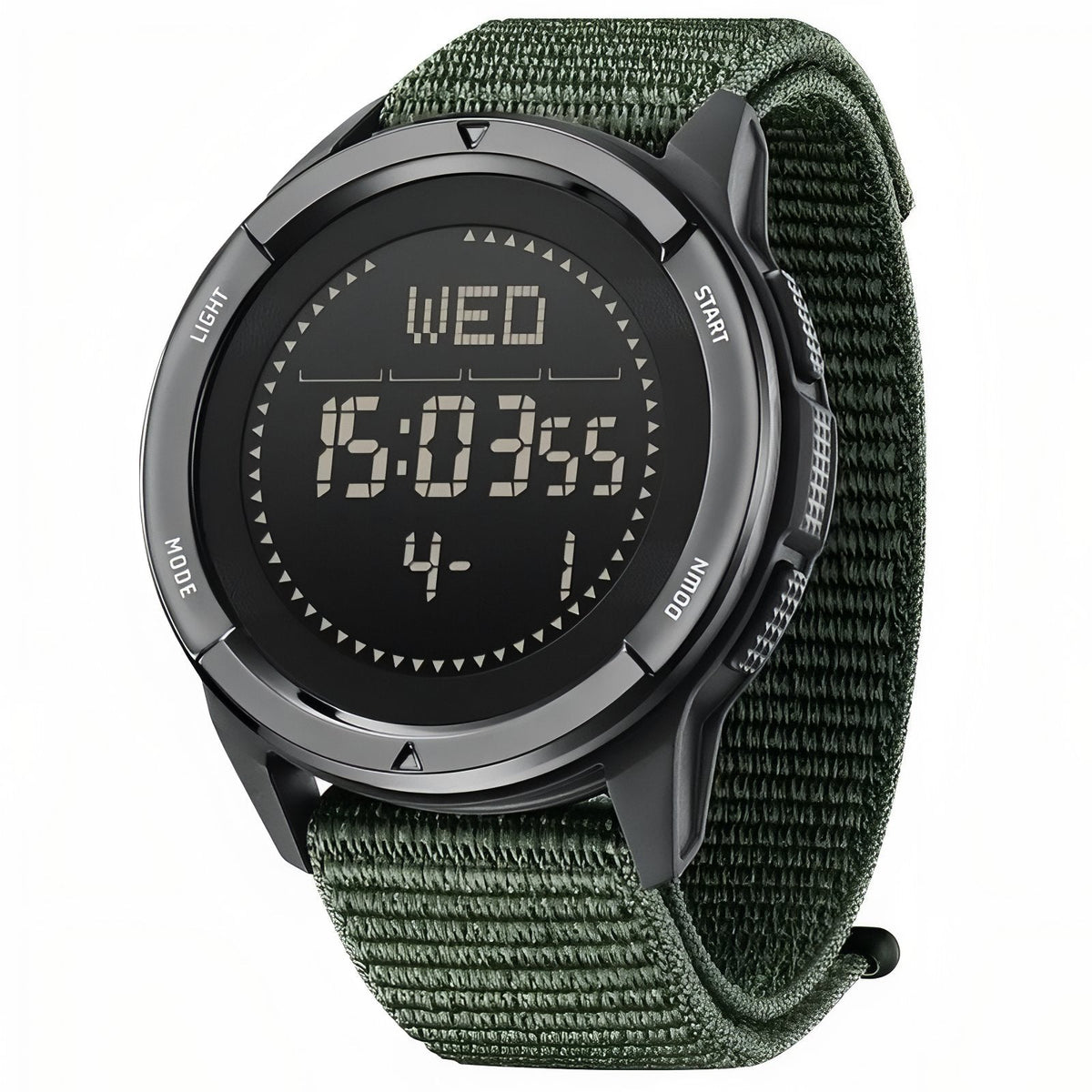 Montre digitale randonnée légère avec bracelet nylon | Esprit Baroudeur
