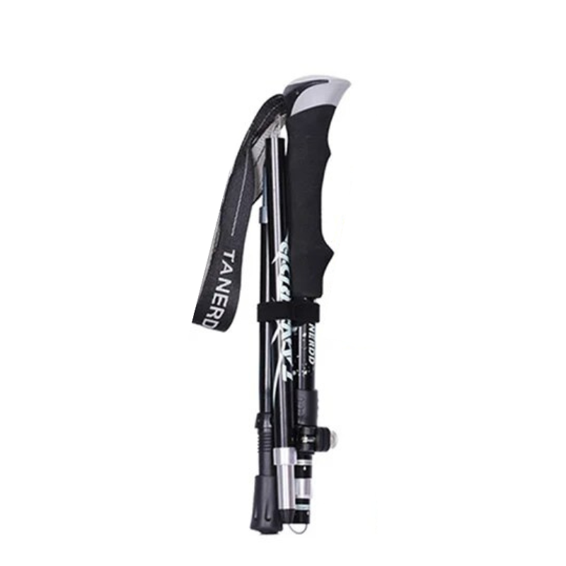 Bâtons de Randonnée Pliables Ultra-Compacts noir