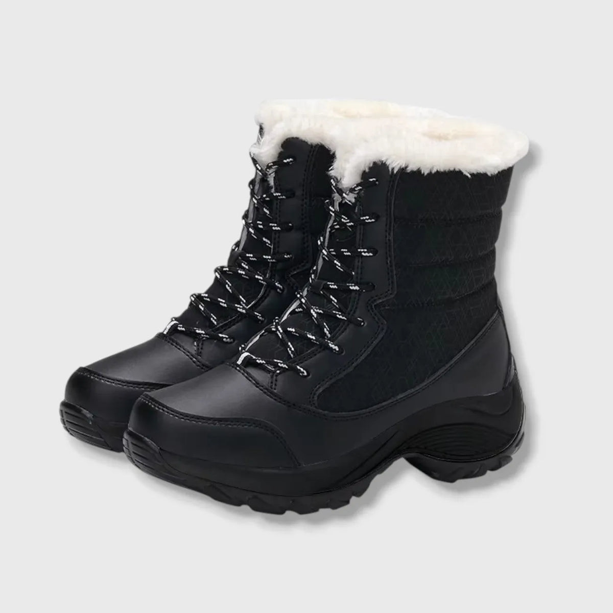 Bottines après ski fourrées à lacets pour l'hiver | Esprit Baroudeur