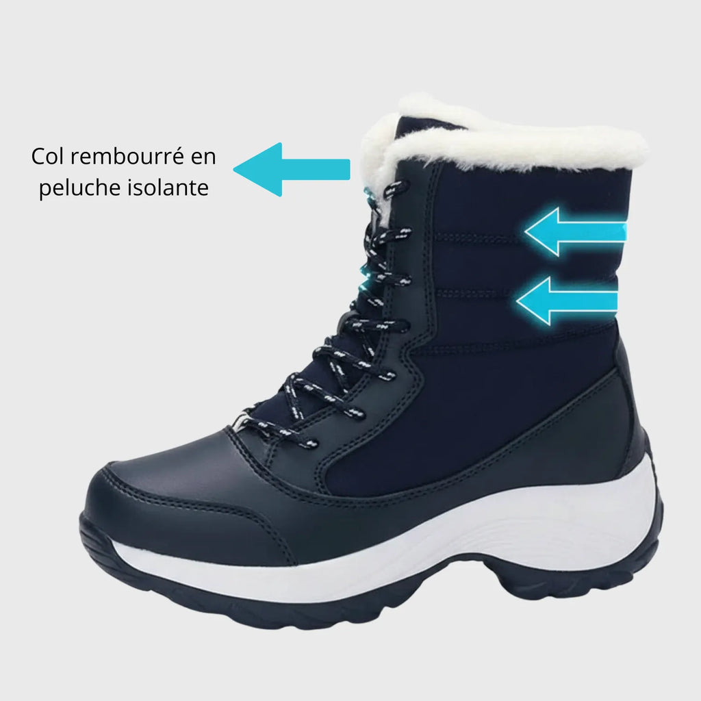 Bottines après ski fourrées à lacets pour l'hiver | Esprit Baroudeur
