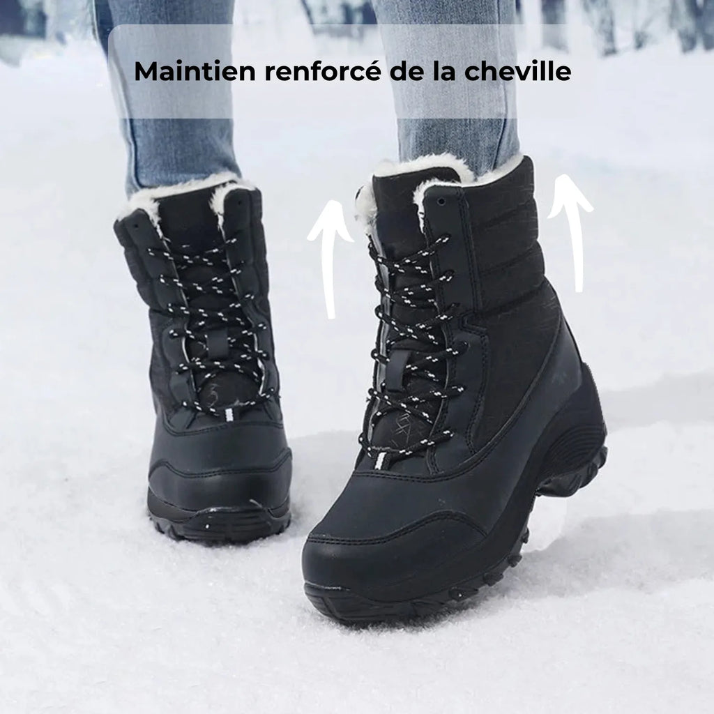Bottines après ski fourrées à lacets pour l'hiver | Esprit Baroudeur