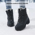 Bottines après ski fourrées à lacets pour l'hiver | Esprit Baroudeur