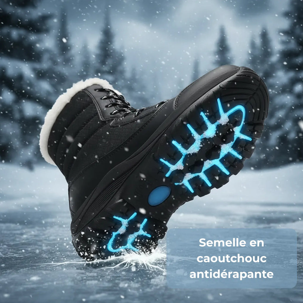 Bottines après ski fourrées à lacets pour l'hiver | Esprit Baroudeur