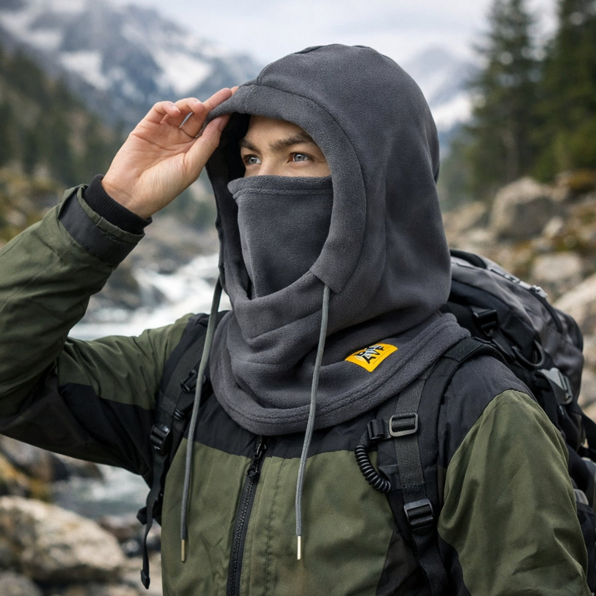 Cagoule polaire grand froid randonnée et montagne hiver | Esprit Baroudeur