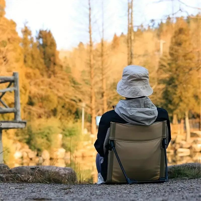 Chaise de camping pliante basse avec dossier réglable | Esprit Baroudeur