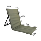 Chaise de camping pliante basse avec dossier réglable | Esprit Baroudeur