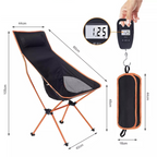 Chaise de camping pliante avec appui-tête et pochette | Esprit Baroudeur