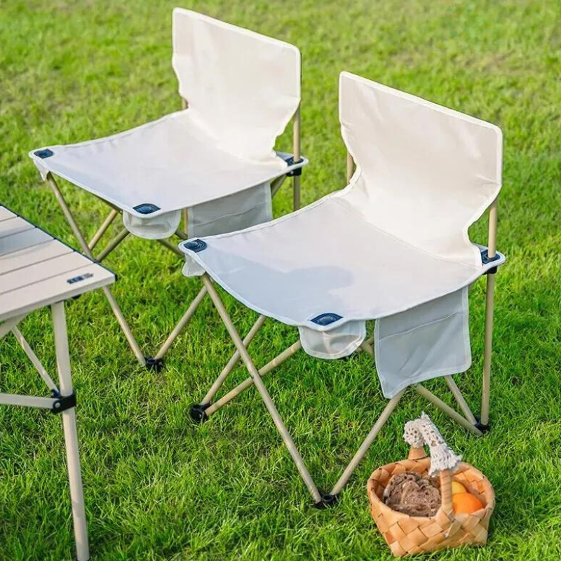 Chaise de camping pliante légère avec porte-gobelet | Esprit Baroudeur