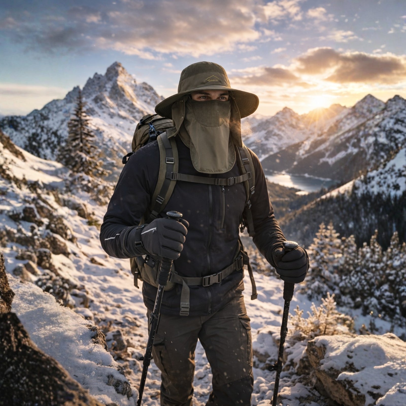 Chapeau de randonnée protection solaire anti UV