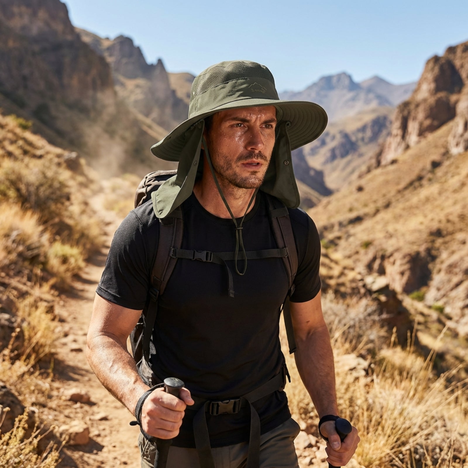 Chapeau de randonnée protection solaire anti UV