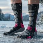Chaussettes randonnée mérinos hautes zones renforcées | Esprit Baroudeur