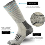 Chaussettes de randonnée en laine lot de 2 paires | Esprit Baroudeur