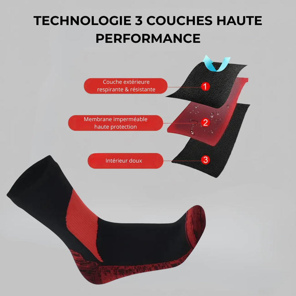 Chaussettes étanches randonnée imperméables mi-mollet trekking | Esprit Baroudeur