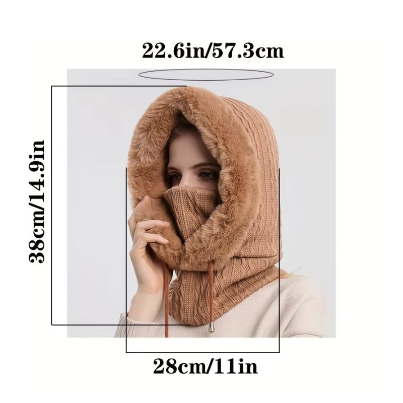 Écharpe capuche avec protection visage hiver | Esprit Baroudeur
