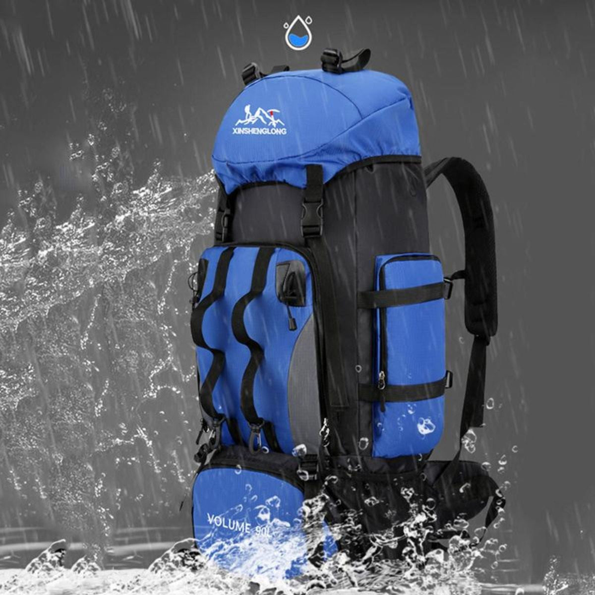 Sac à dos trekking 90L grande randonnée avec armature | Esprit Baroudeur
