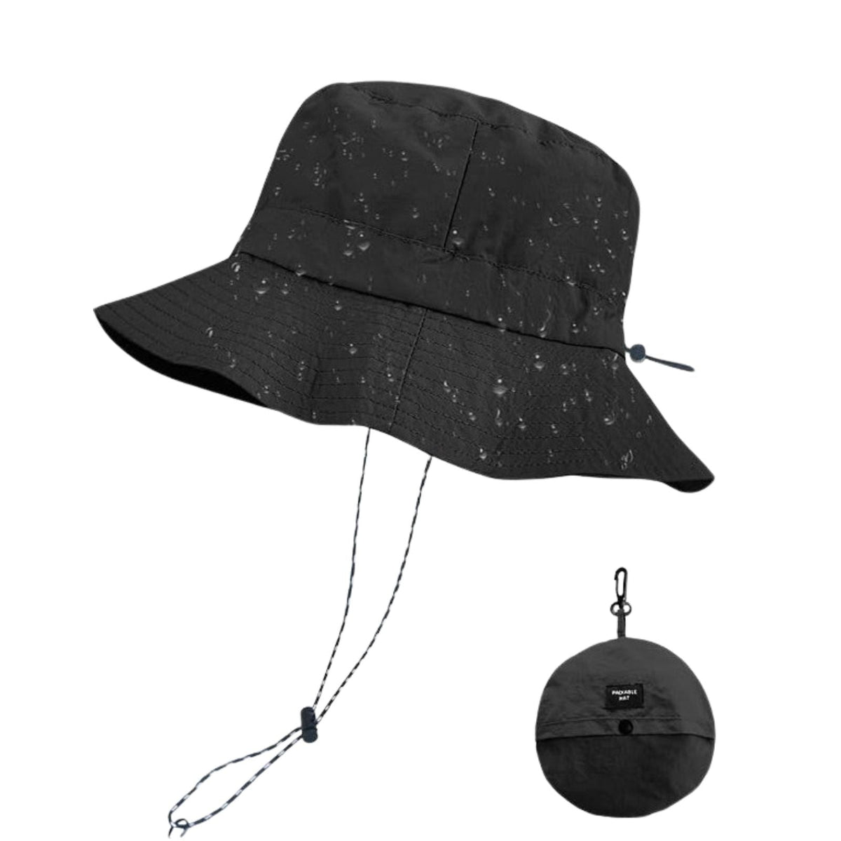 Chapeau de randonnée pliable imperméable avec cordon ajustable | Esprit Baroudeur