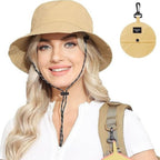 Chapeau de randonnée pliable imperméable avec cordon ajustable | Esprit Baroudeur